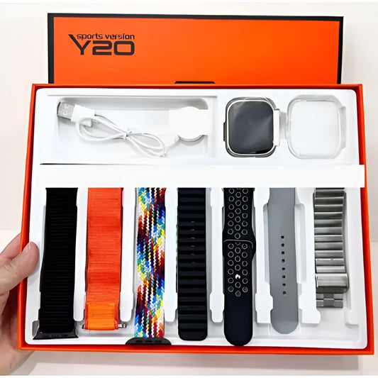 Y20 Smart Watch With 7 Straps