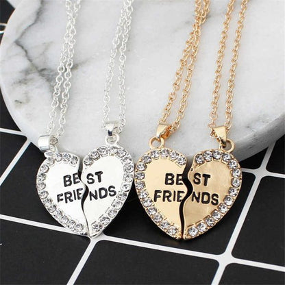 2 Pairs Best Friend Necklace – Both Bf