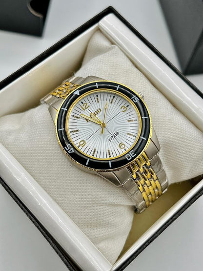 Aa1 Rado Analog Watch Two Tone Chain Style Strap