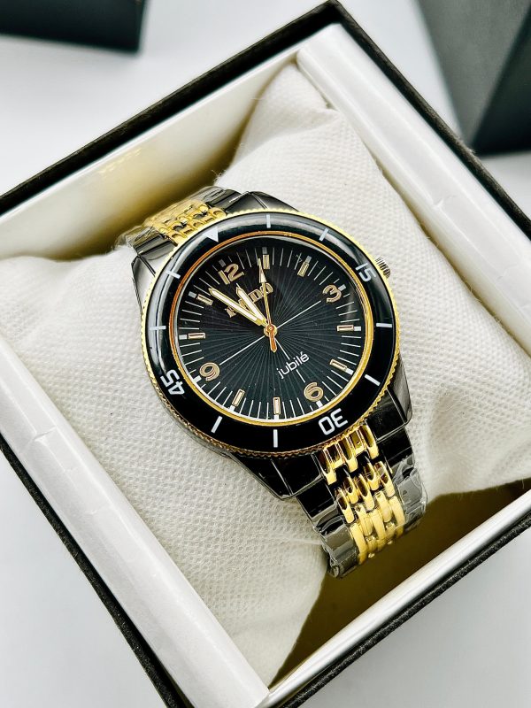 Aa1 Rado Analog Watch Two Tone Chain Style Strap