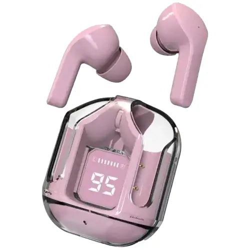 Air31 Earbuds Wireless Crystal Transparent Body | Air 31 Bluetooth Earbud With Pouch