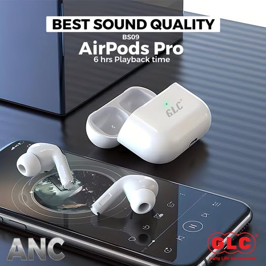 Airpods Pro Bso9 Stereo Earbuds – 6 Hours Battery Life With Anc Technology