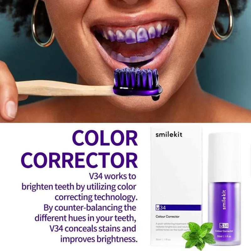 Hismile V34 Purple Whitening Toothpaste