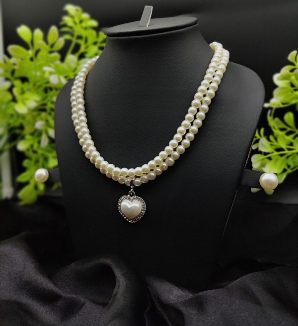 Imported Elegant Double-strand Pearl Necklace