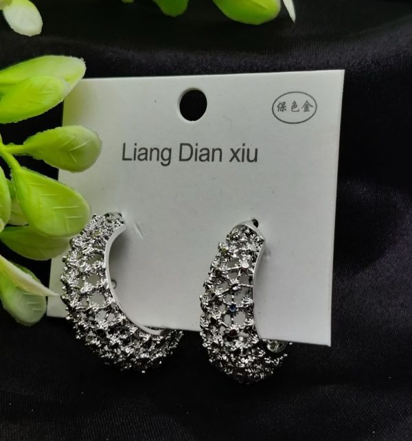 Imported Exquisite Antique-style Crescent Hoop Earrings