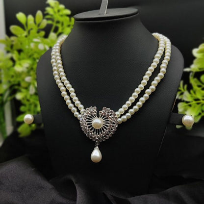 Imported Exquisite Double-strand Pearl Necklace