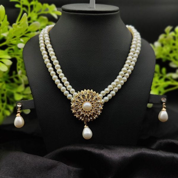 Imported Radiant Double-layered Pearl Necklace