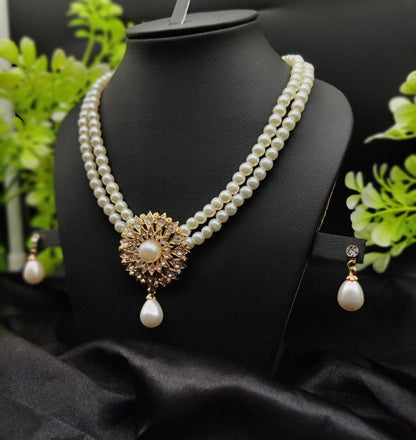 Imported Radiant Double-layered Pearl Necklace