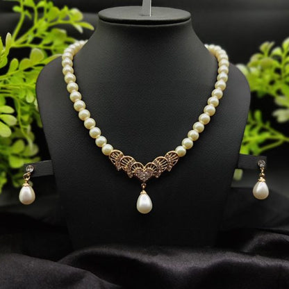 Imported Timeless Pearl Elegance Necklace Set