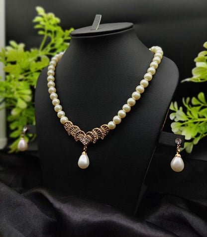 Imported Timeless Pearl Elegance Necklace Set