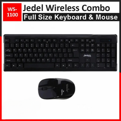 Jedel Wireless Keyboard Mouse Combo