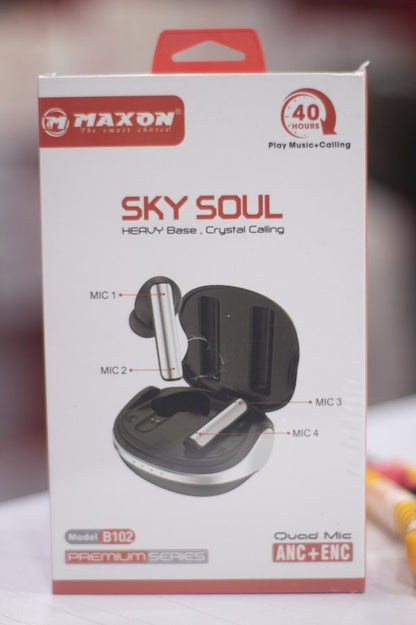 Maxon B-102 Sky Soul Earbuds Active Noise Cancellation (anc) Bt Version: Bt 5.3