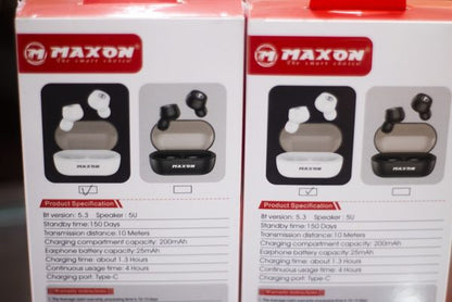 Maxon B-12 Mono Earbuds Environmental Noise Cancellation (enc) Touch Sensor