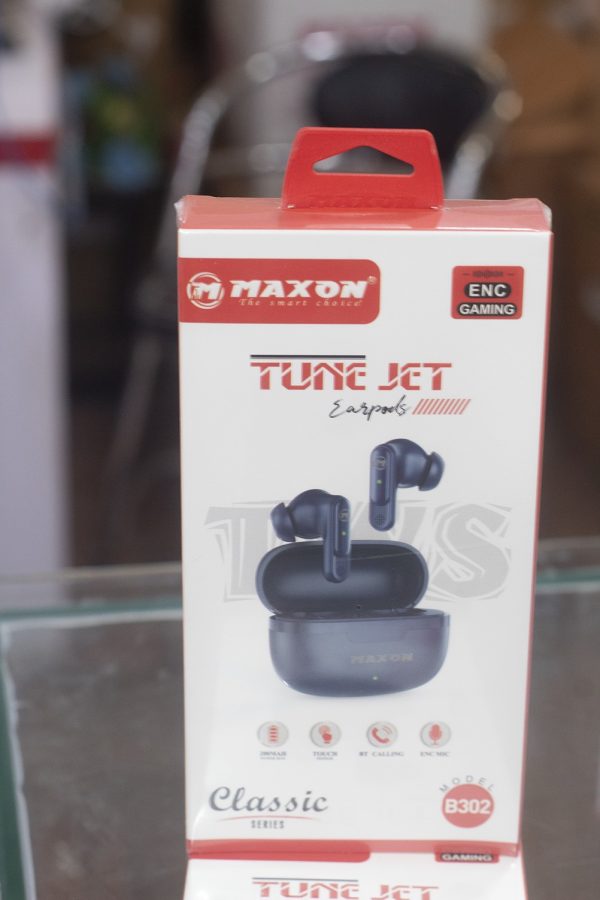 Maxon B-302 Tune Jet Earbuds Noise Cancellation (enc) Touch Sensor