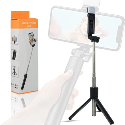 R1s Selfie Stick With Tripod | Bluetooth Foldable Selfie Rod