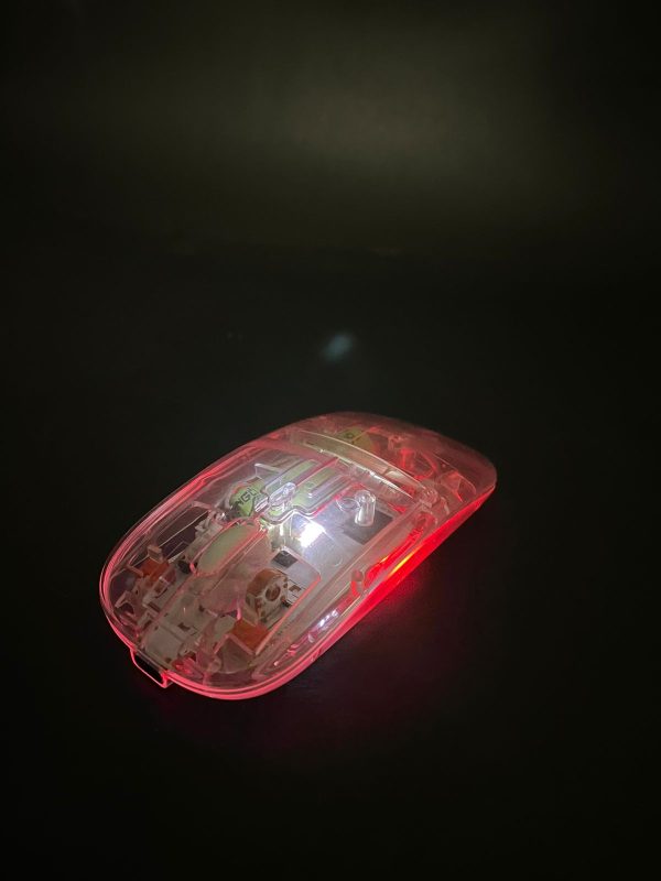 Dual-mode Rgb Wireless Rechargeable Mouse with Led Lights