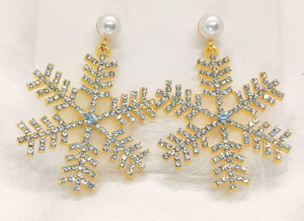 Imported Dazzling Snowflake Earrings