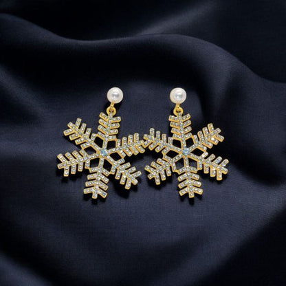 Imported Dazzling Snowflake Earrings